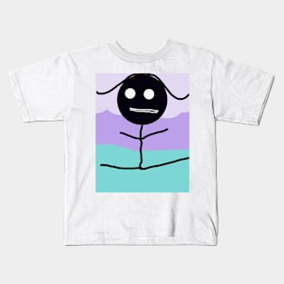 Ballet Dancer Stick Figure Kids T-Shirt